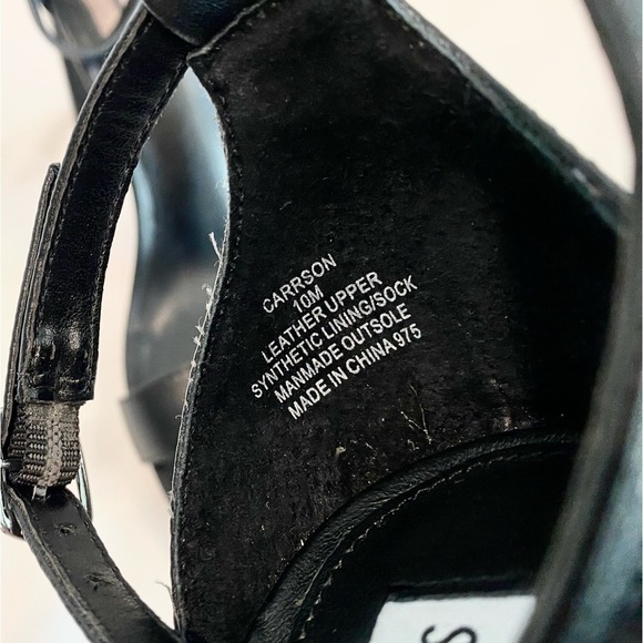 NWOT—Steve Madden “Carrson” Chunky Block Heel Sandles in Black Size 10 M - Picture 8 of 10